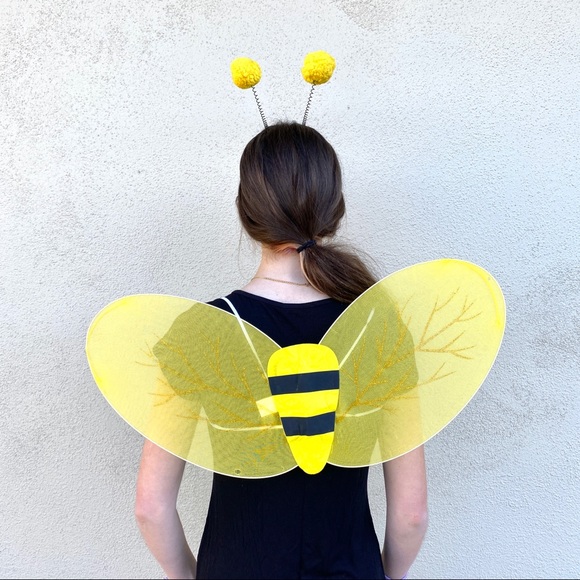 Spirit Other - Bumblebee WINGS headband COSTUME 2 pc Yellow black